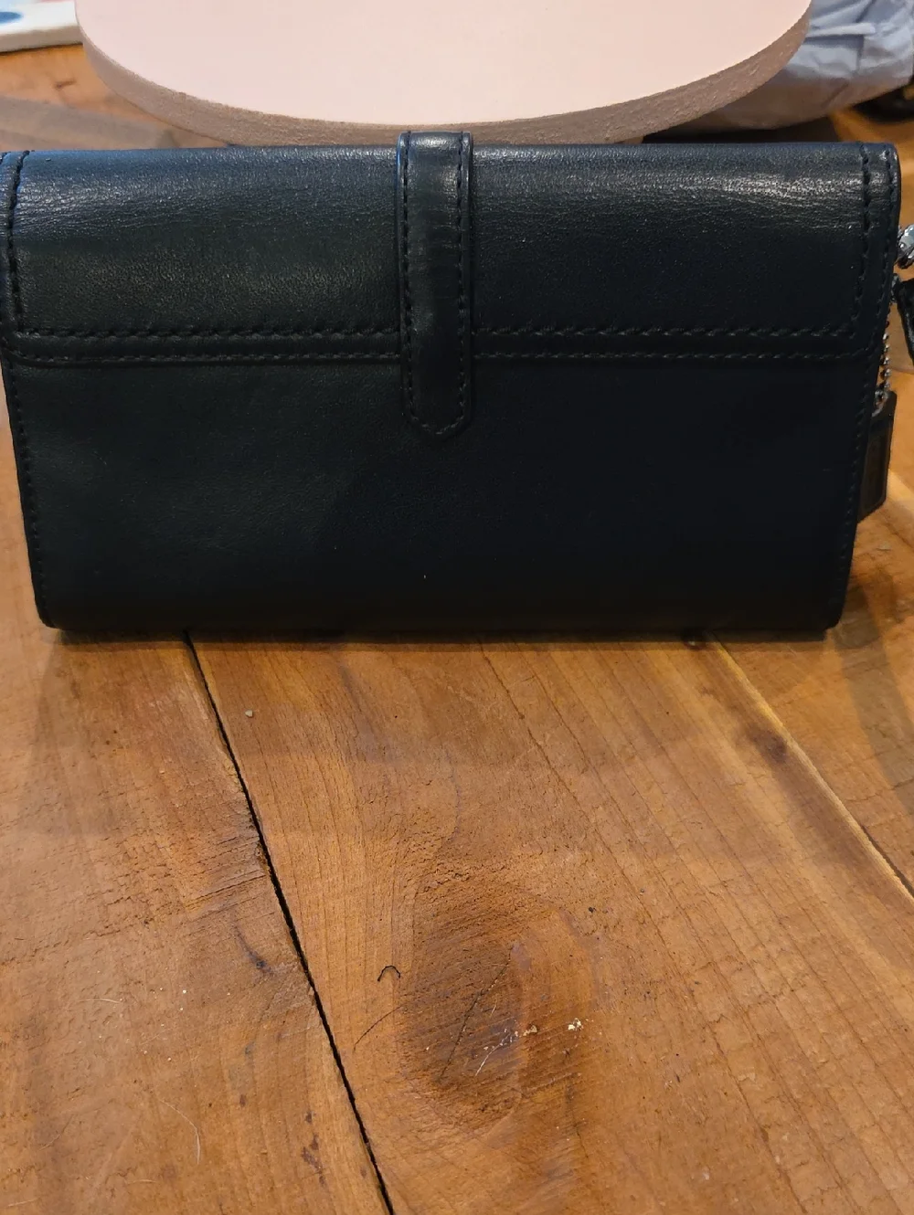 Coach black charlie wallet